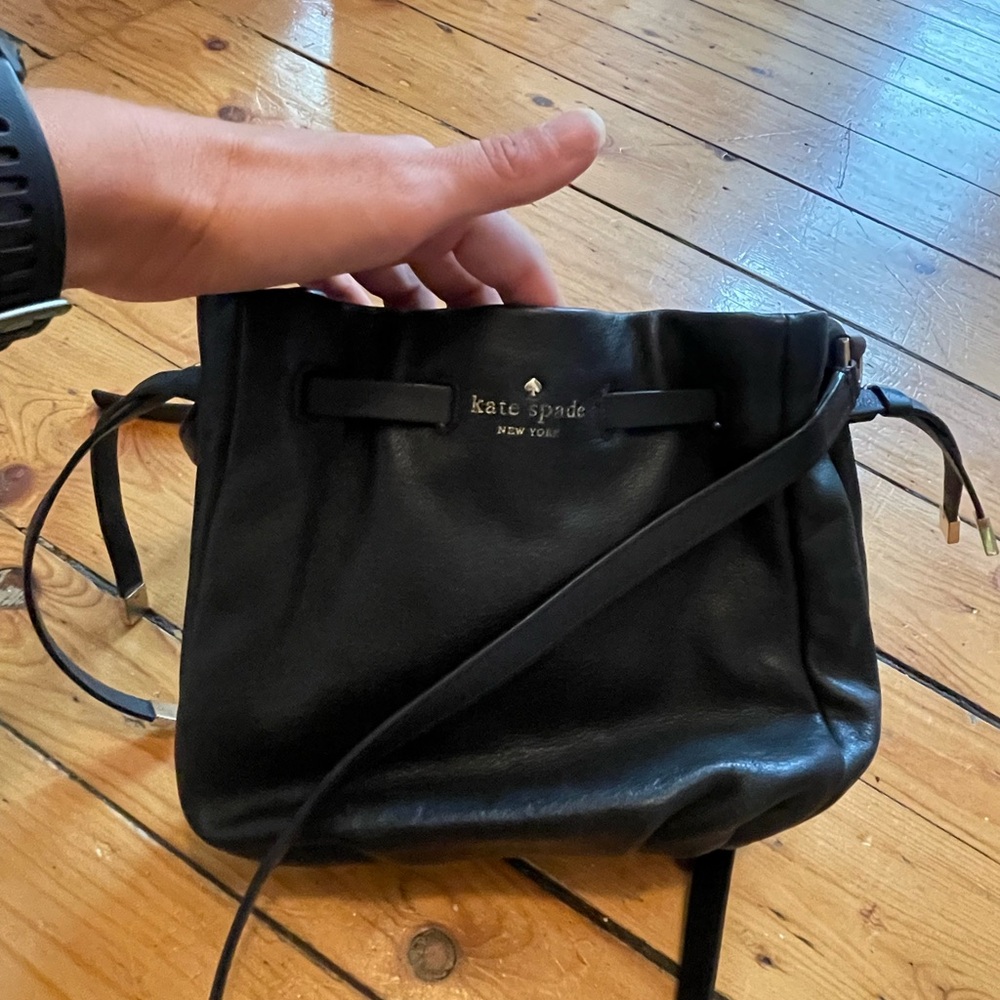 kate spade Black Leather Crossbody Bag